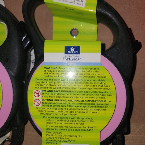 10tf Top Paw retractable tape leash - Picture 3 of 3